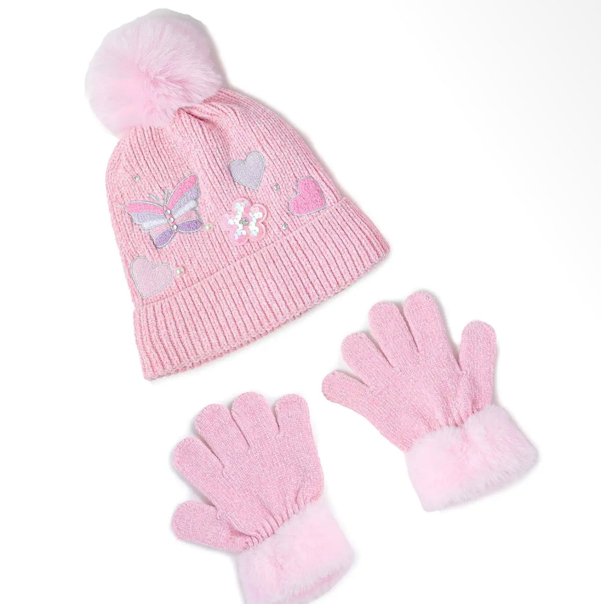 Butterfly Hat and Gloves Set