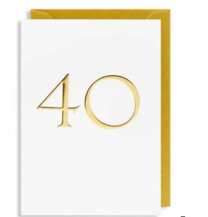 Gold 40 Card