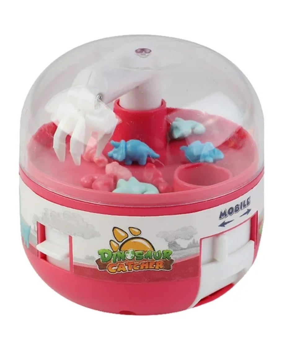 Kids Mini Doll Grabber Machine, Electric Dinosaur Grabber Game Toy for Coordination Improvement