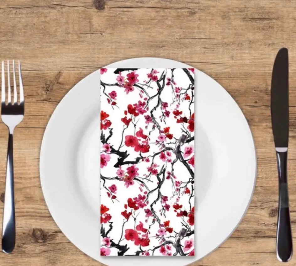 Cherry tree guest towel