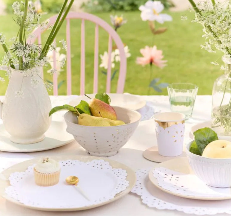 MERI MERI WHITE LACE PAPER PLATE