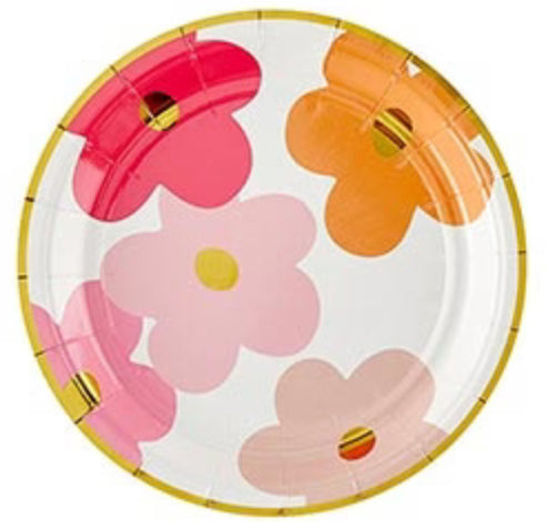 Paper Plate - Multi Flower