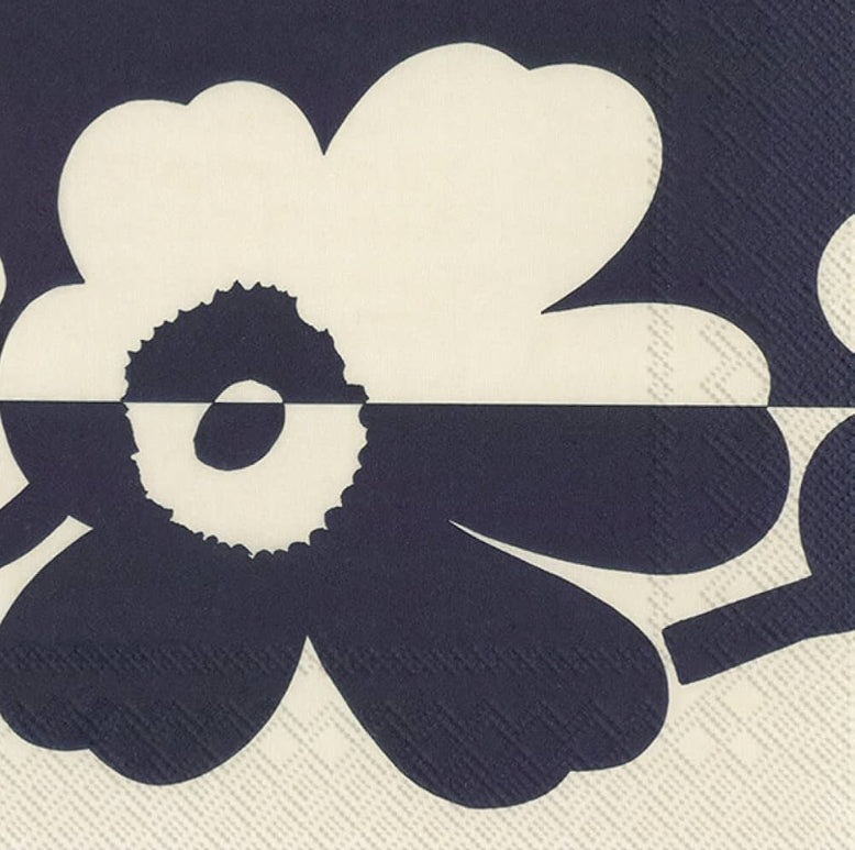 Suur Unikko Linen Blue Lunch Napkin