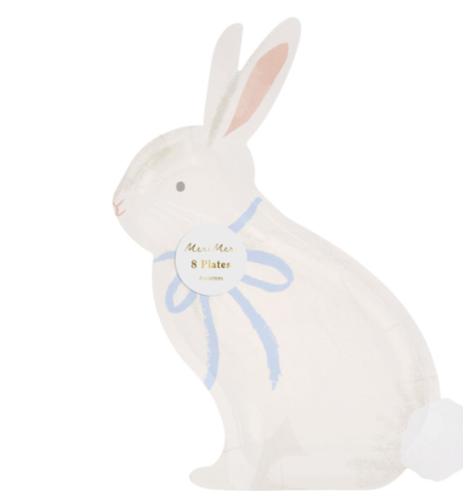 BUNNY WITH BOW PLATES|MERI MERI
