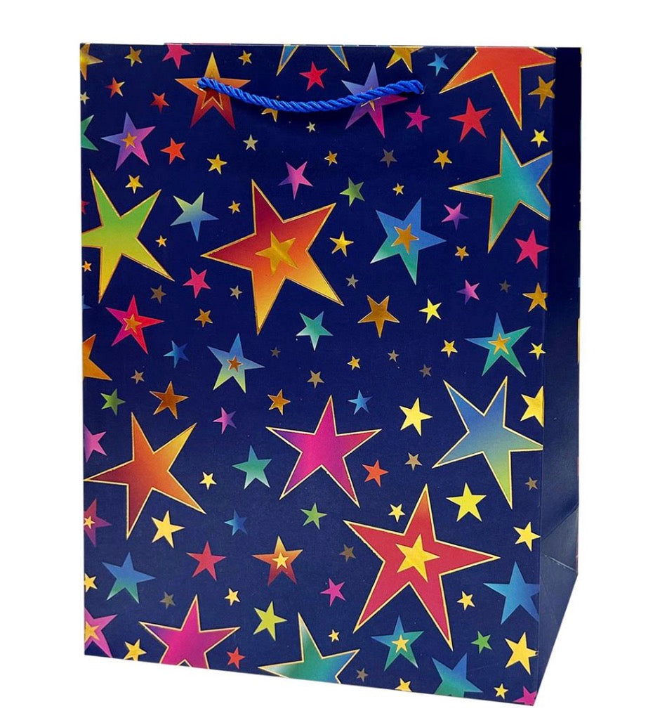 Paper T. Gift Bag, Large - Stars Matte
