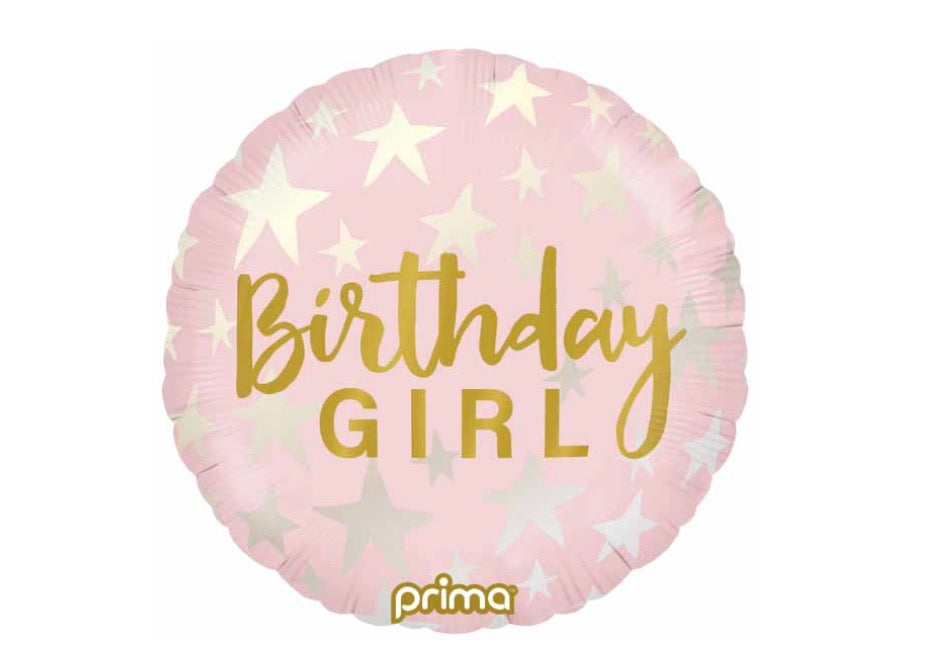 BIRTHDAY GIRL FOIL BALOON STANDARD
