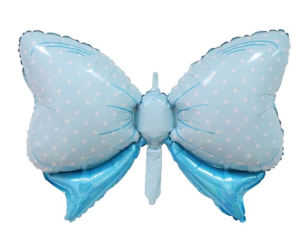 27" Baby Blue Bow Balloon