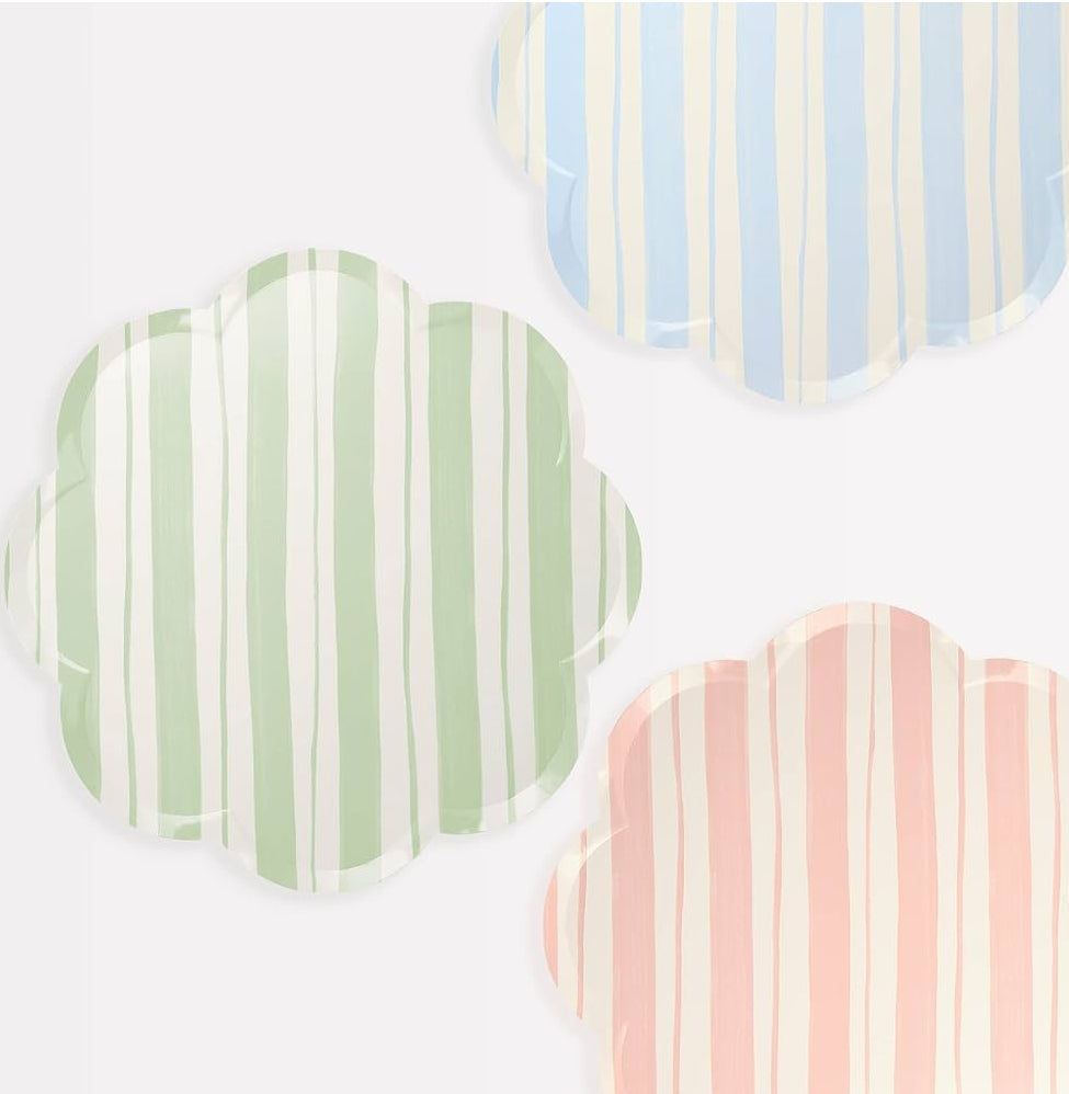 Assorted Stripe Dinner Plates