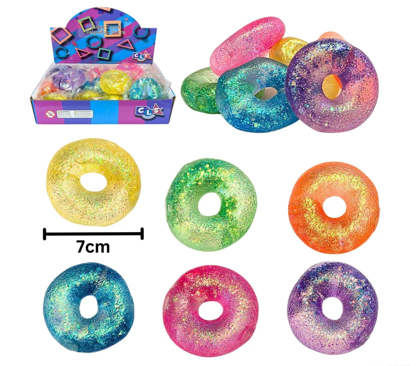 Sugar Donut Squishy 7.5cm