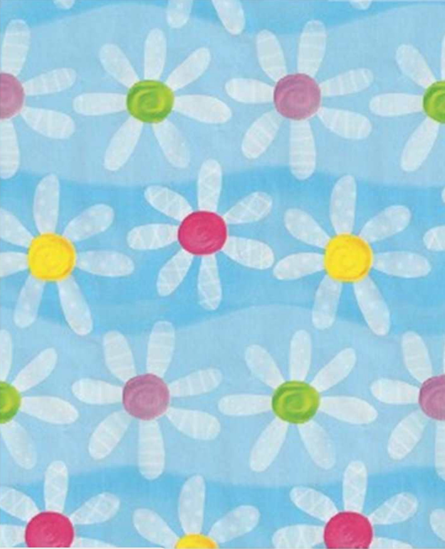 Blue Flowers Wrapping Paper