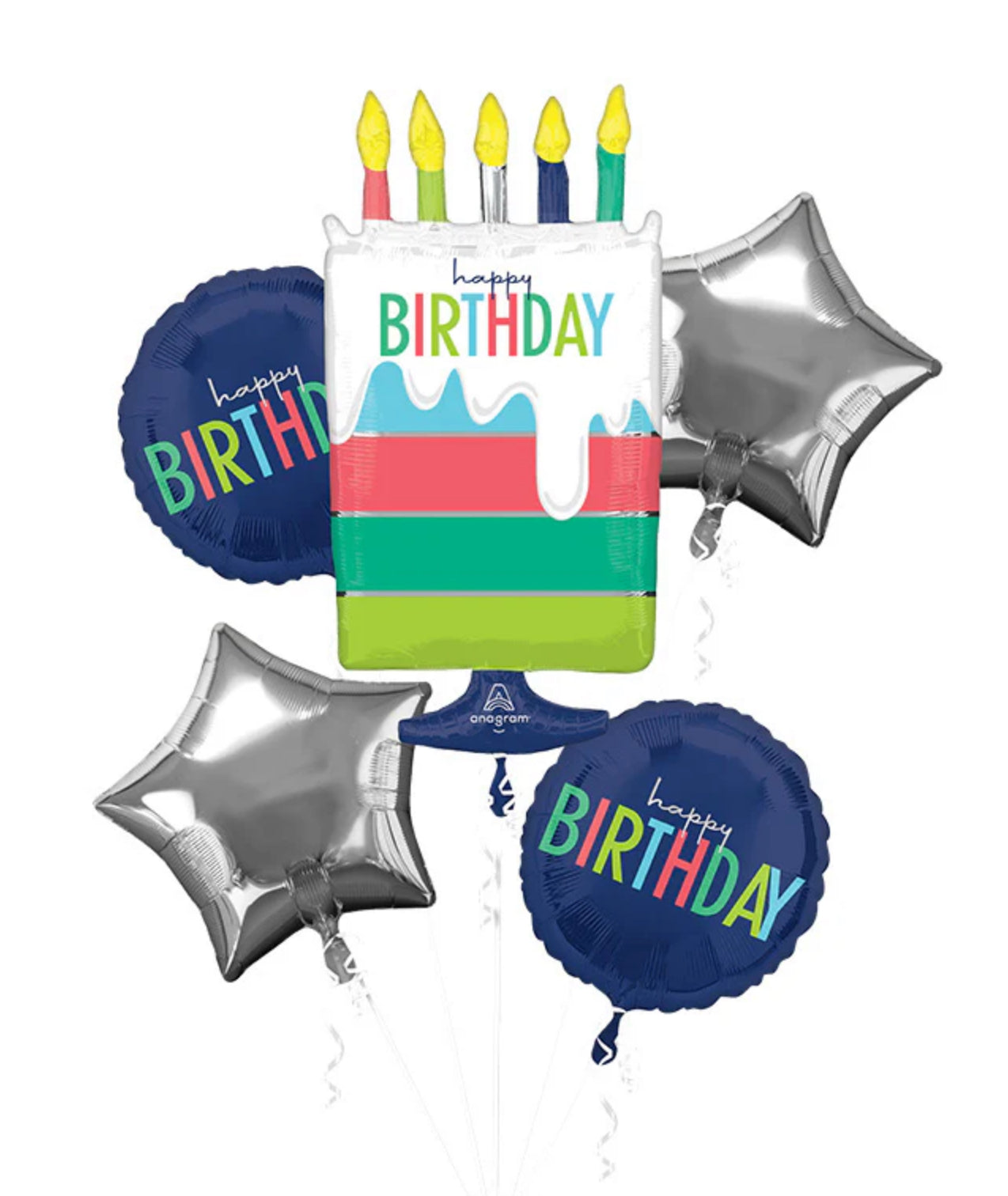 Bouquet Modern Birthday Foil Balloon