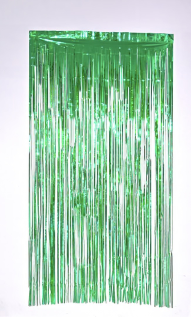 Green foil curtain