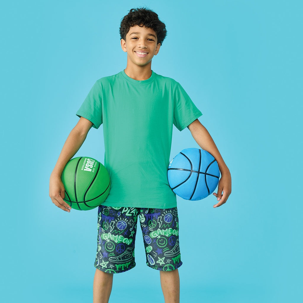 Corey Paige Graffiti Gamer Plush Board Shorts