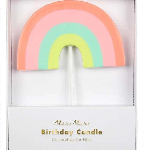 Rainbow candle