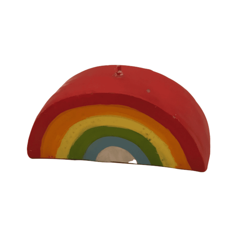 Living royal rainbow candle