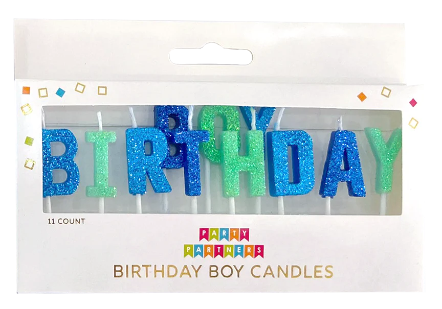 Boy and Girl Party Partners Candles
