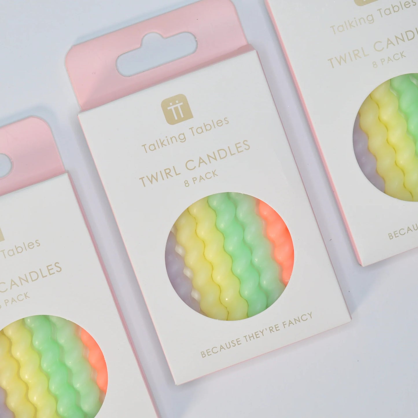 TWIRL PASTEL CANDLES
