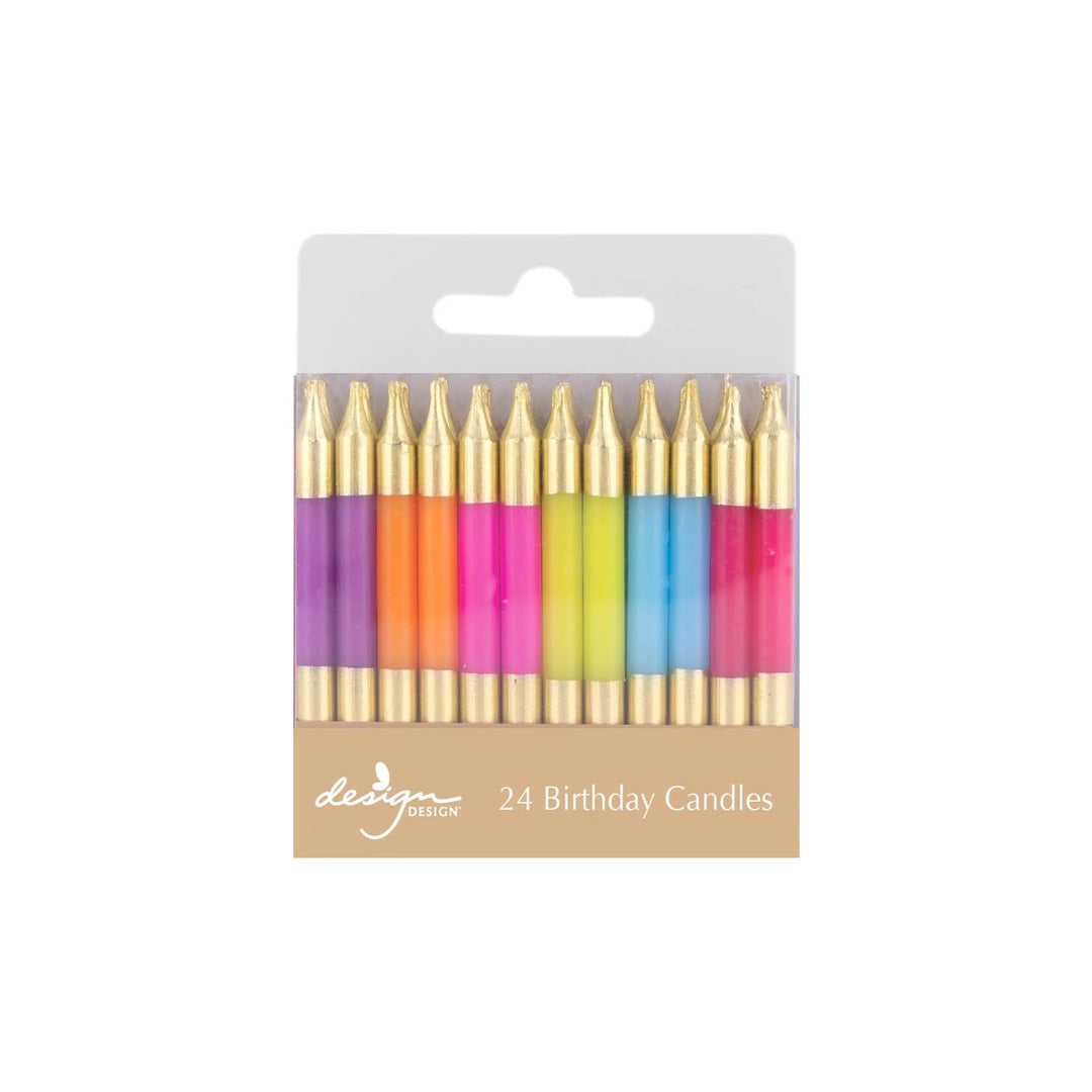 RAZZLE & DAZZLE STRIPE BIRTHDAY CANDLES