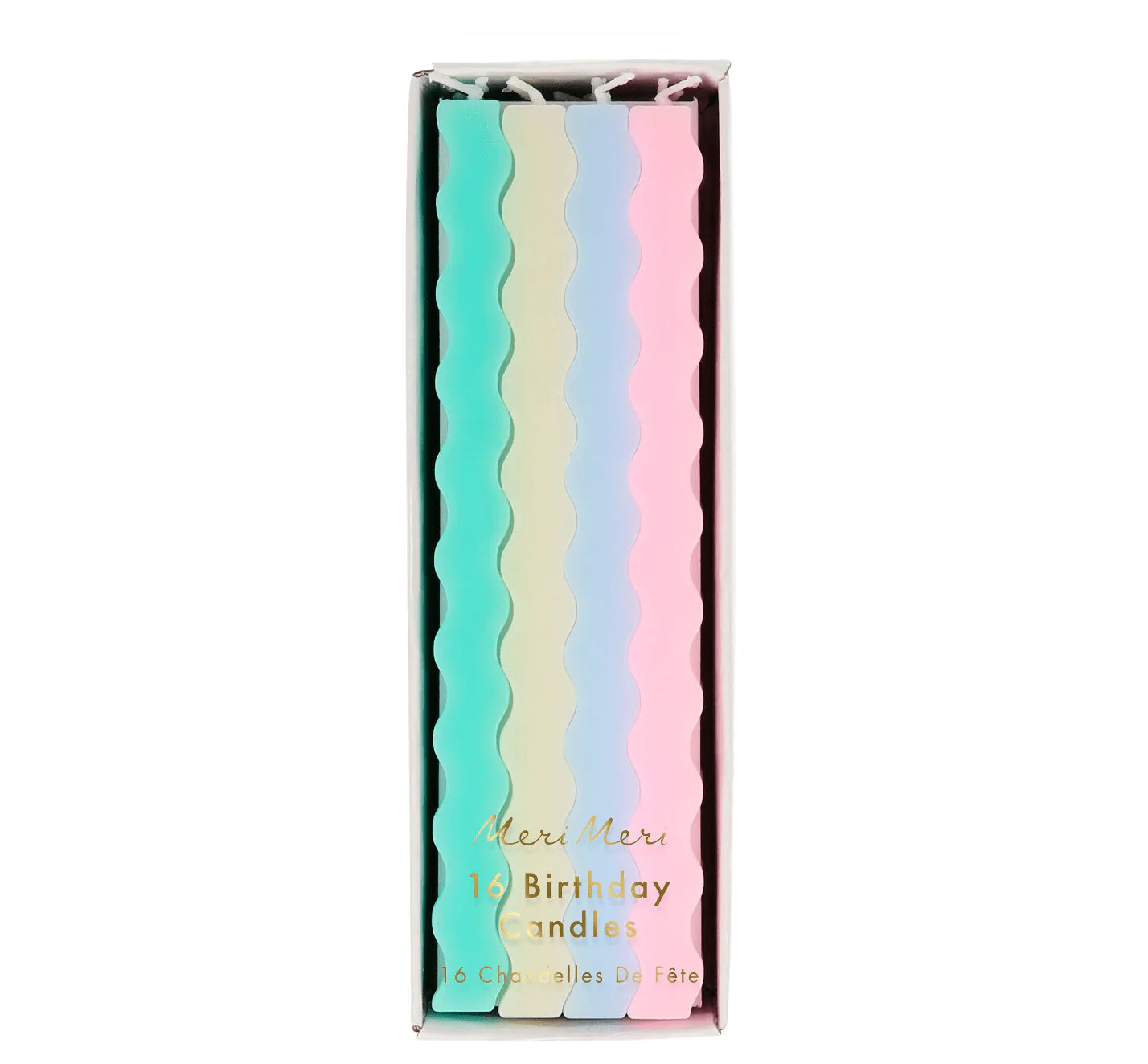 Pastel Wavy Birthday Candles