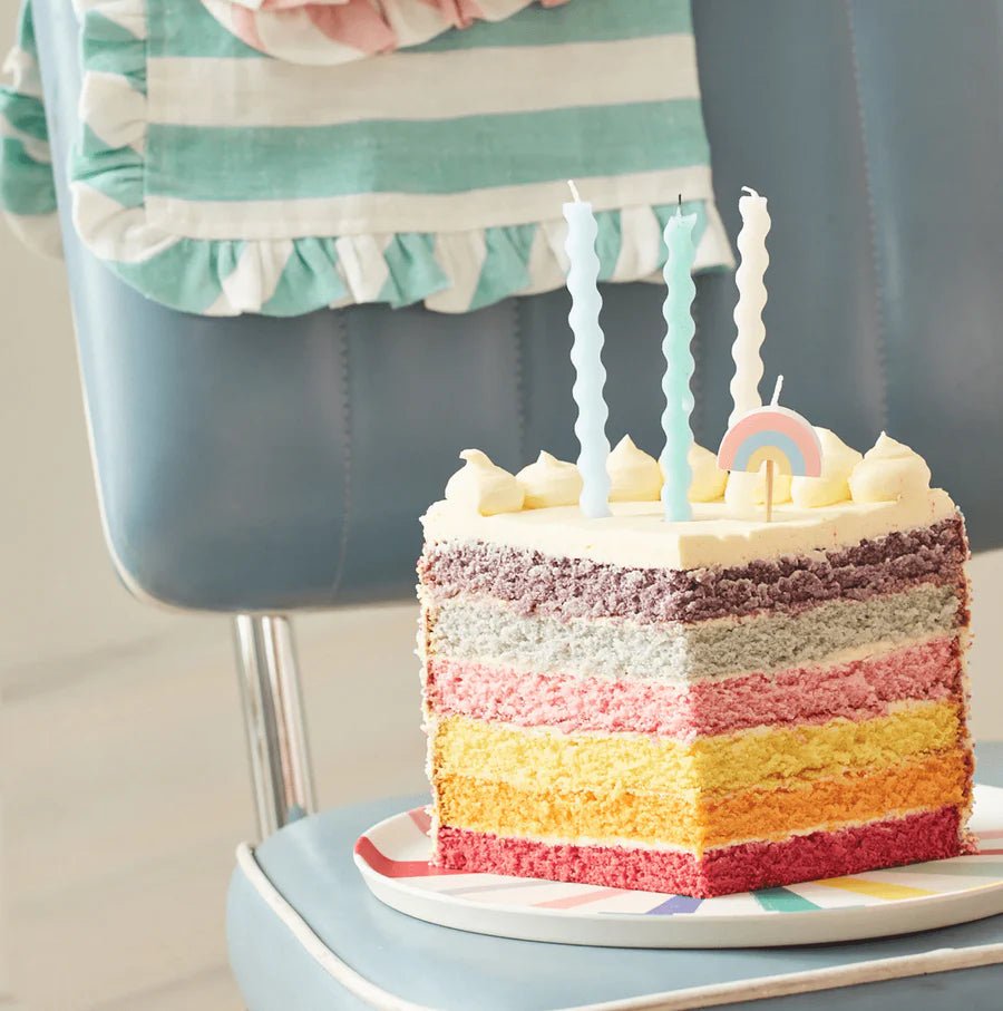 Pastel Wavy Birthday Candles