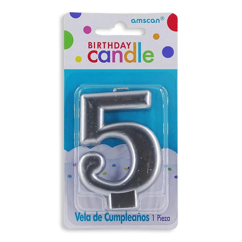 Candle Metallic Numeber