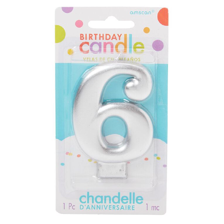 Candle Metallic Numeber