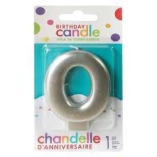 Candle Metallic Numeber