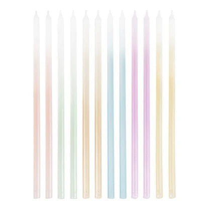 PASTEL OMBRE TALL CAKE CANDLES