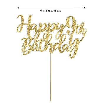 Illume hbd cake topper - gold