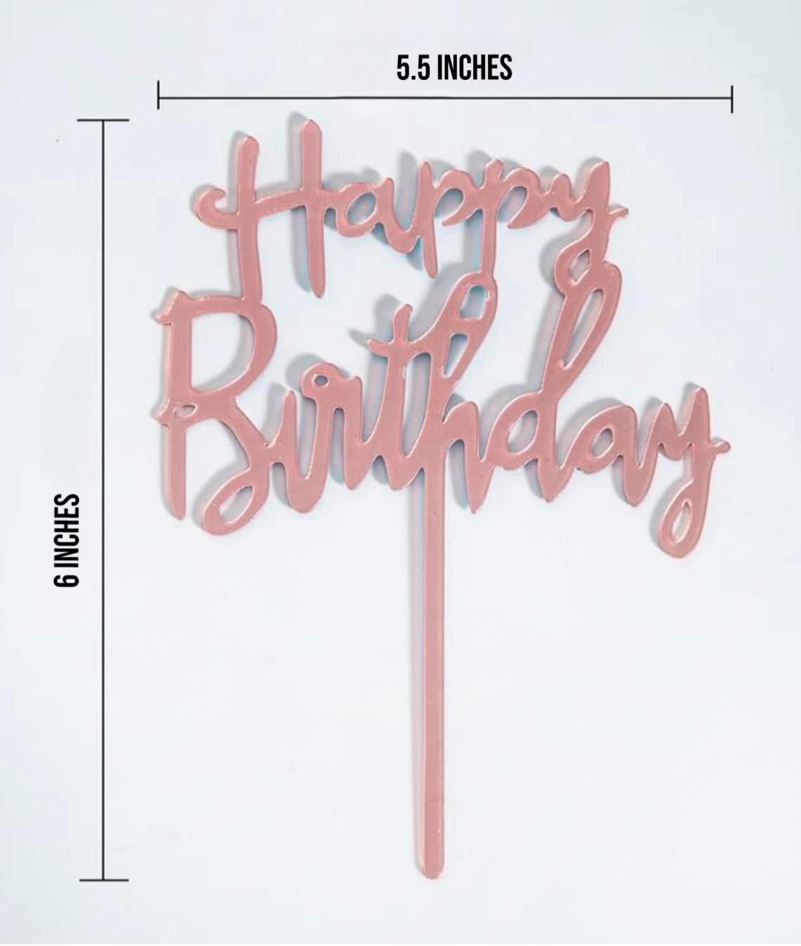 Illume hbd cake topper - pink