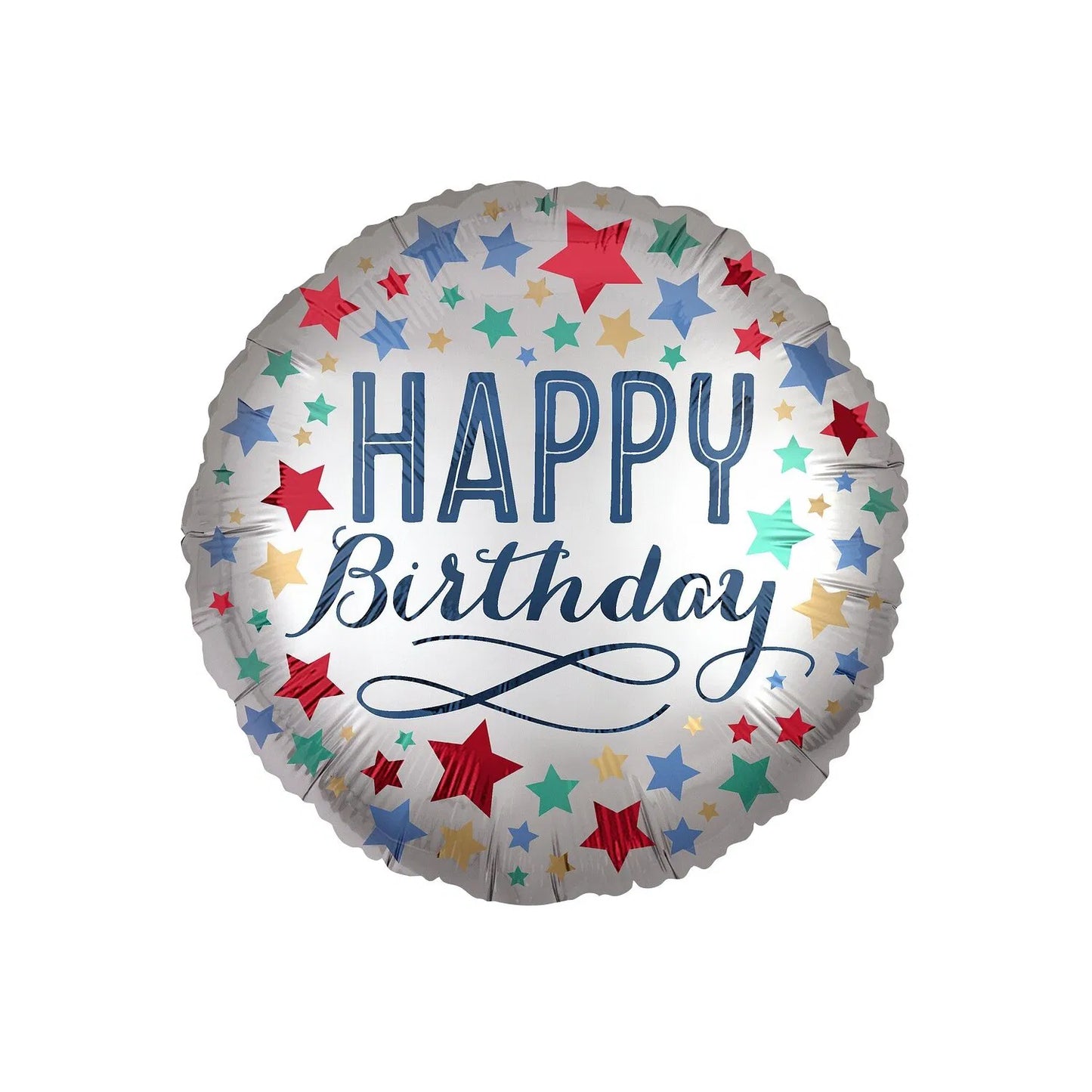 Star happy birthday foil balloon