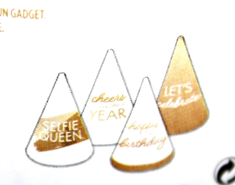 Golden age party hats