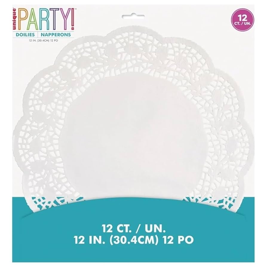 12" White Paper Doilies