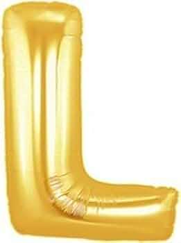 Air filled decoration letter L- gold
