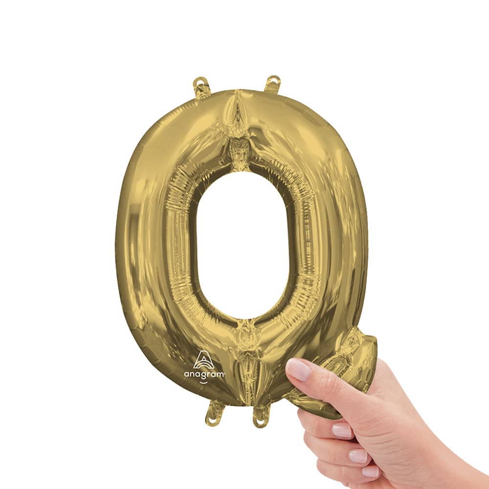 Air filled decoration letter Q - gold