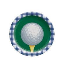 Large Golf Party Plates