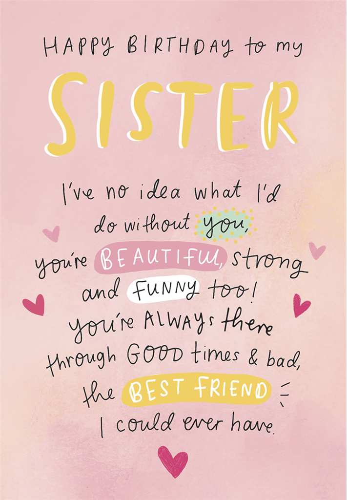 Happy birthday to my sister
