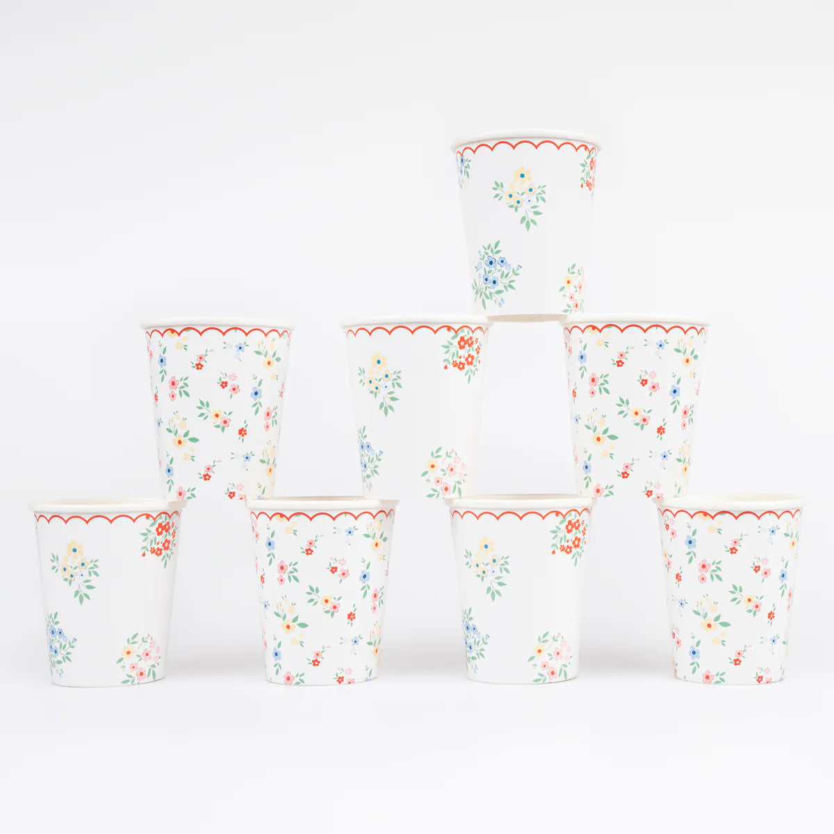 DITSY POSY SCALLOPED CUPS