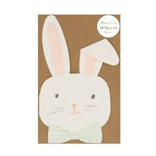 Easter bunny napkins cut out - MERI MERI