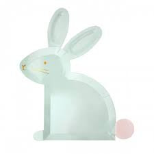 Cut out MERI MERI plates Easter bunny