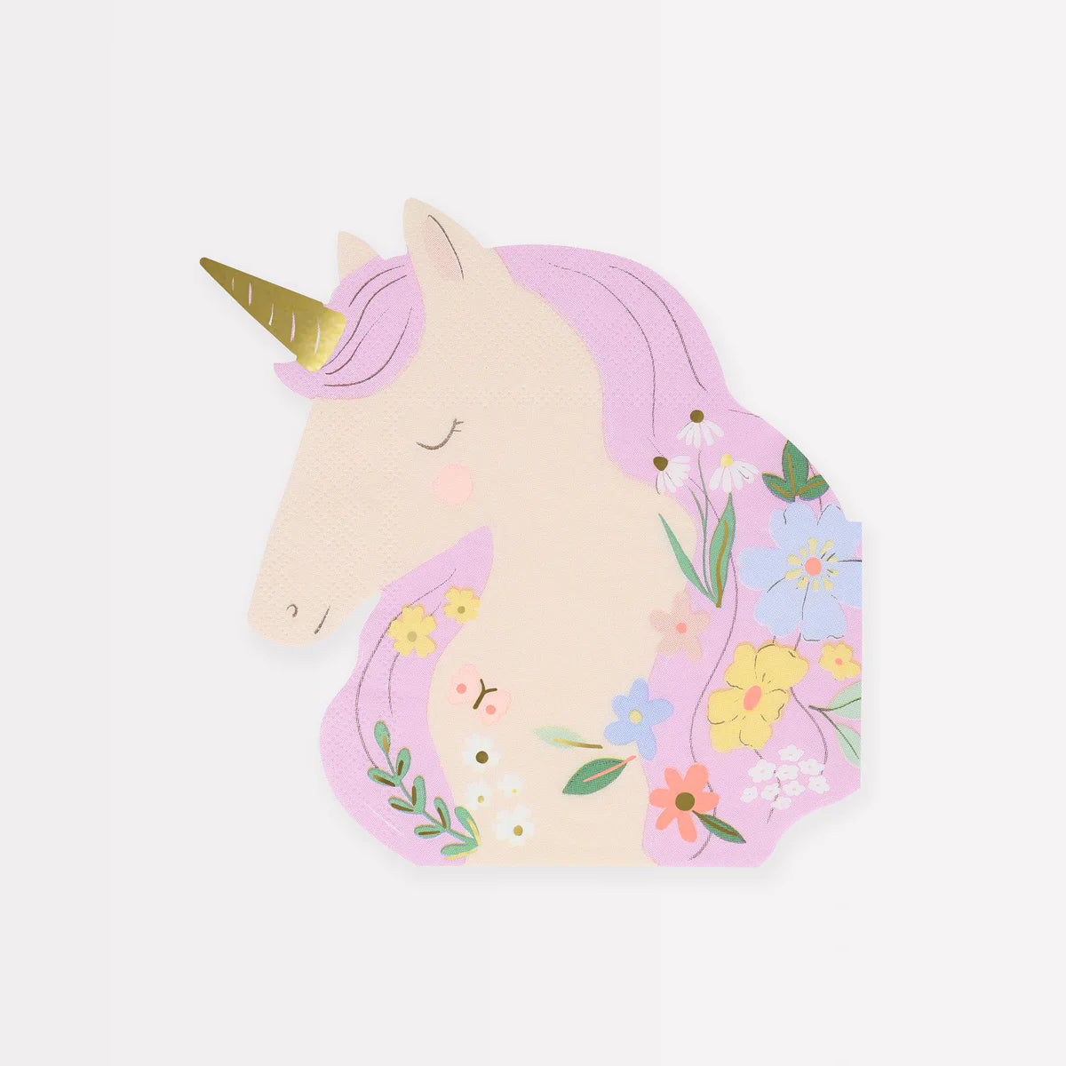 Meadow unicorn shaped napkins