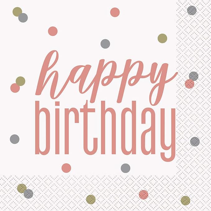 Unique Glitz Birthday Party Napkins