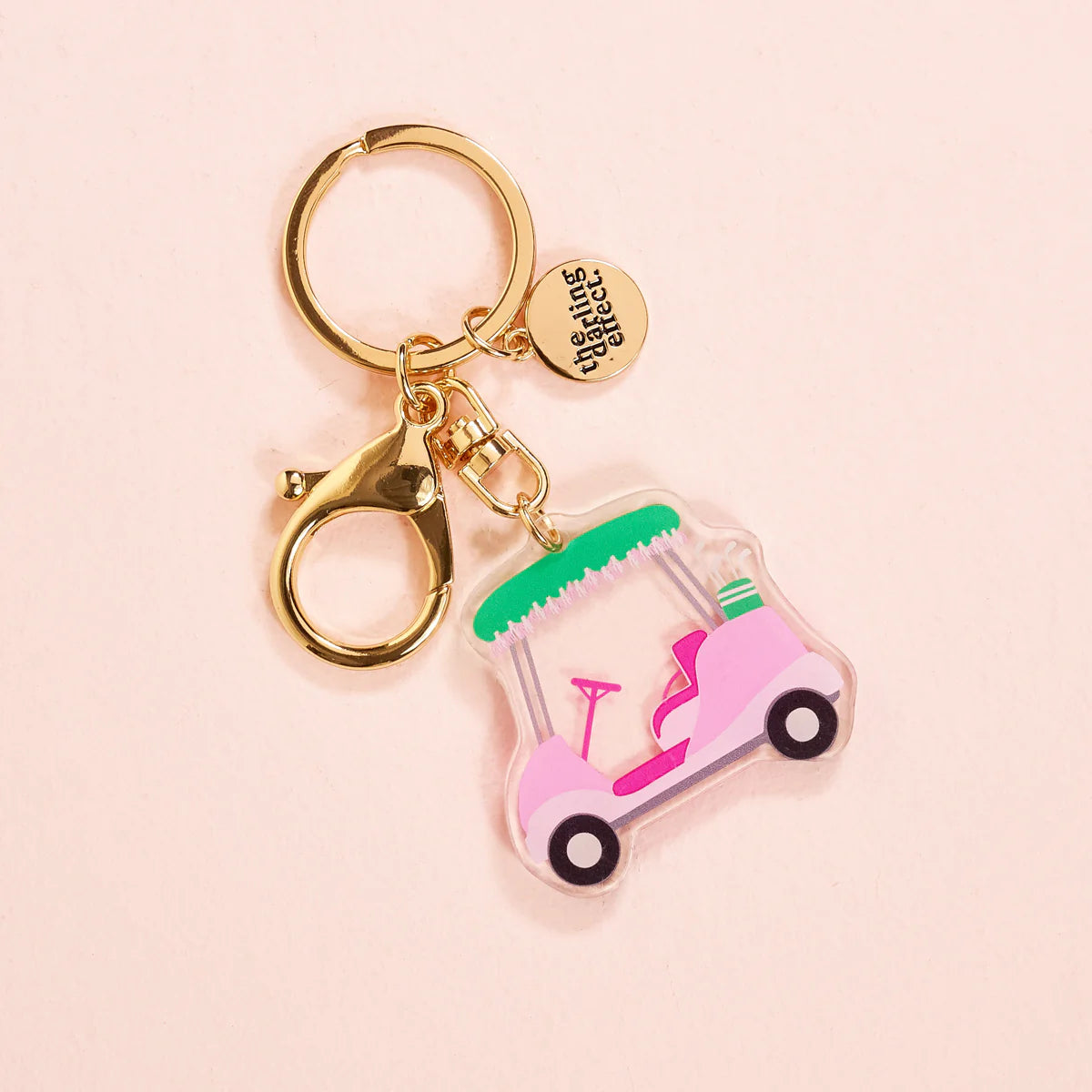 Golf Cart Acrylic Keychain