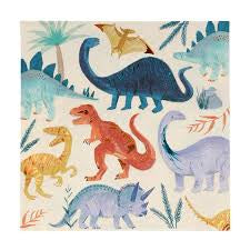 Multiple Dinosaur Lunch napkin