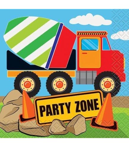 Construction Truck Napkins