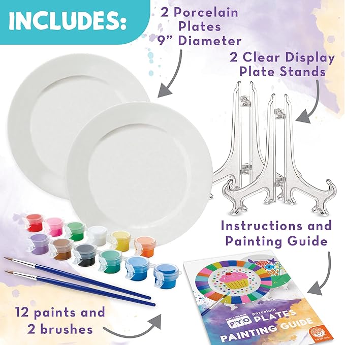Paint-Your-Own Porcelain Plates Craft Kits