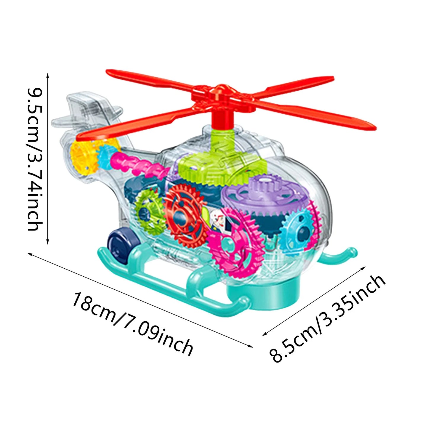 Light-Up Transparent Helicopter