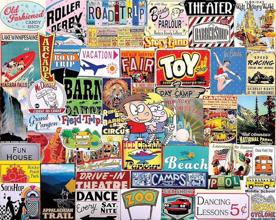 Places I went as a kid puzzle