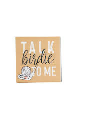Talk birdie to me cocktail napkin