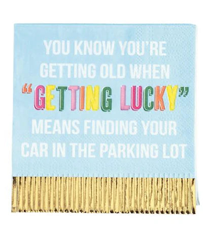 LUCKY BIRTHDAY COCKTAIL NAPKIN
